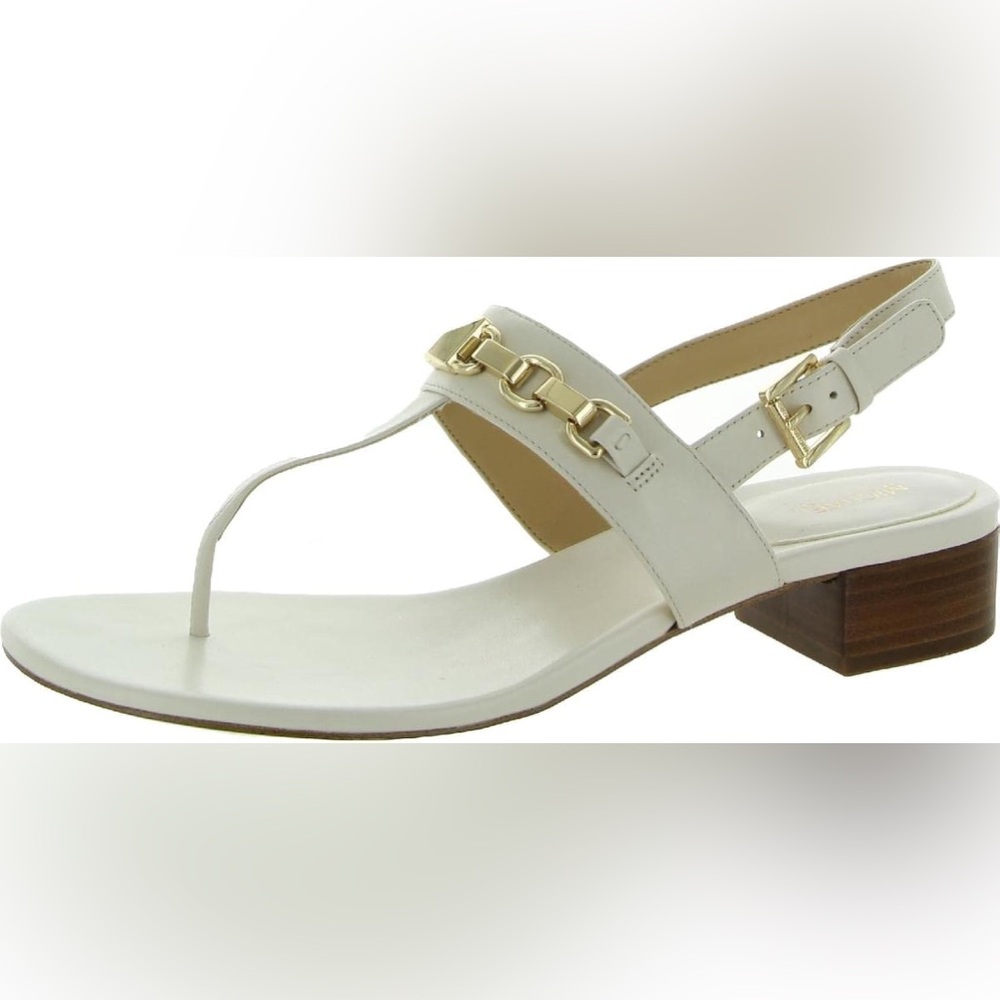 Michael Kors Women's Charlton Open Toe Occasion Flat Sandals Leather Size 7